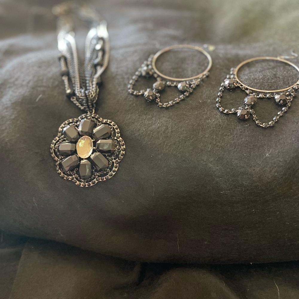 Torrid Black Formal Necklace & Earrings